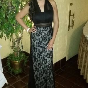 Black Lace Maxi Dress